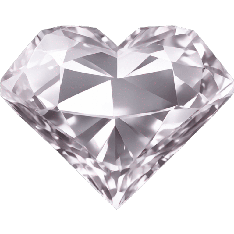 Heart shaped 56-carat crystal diamond emoji