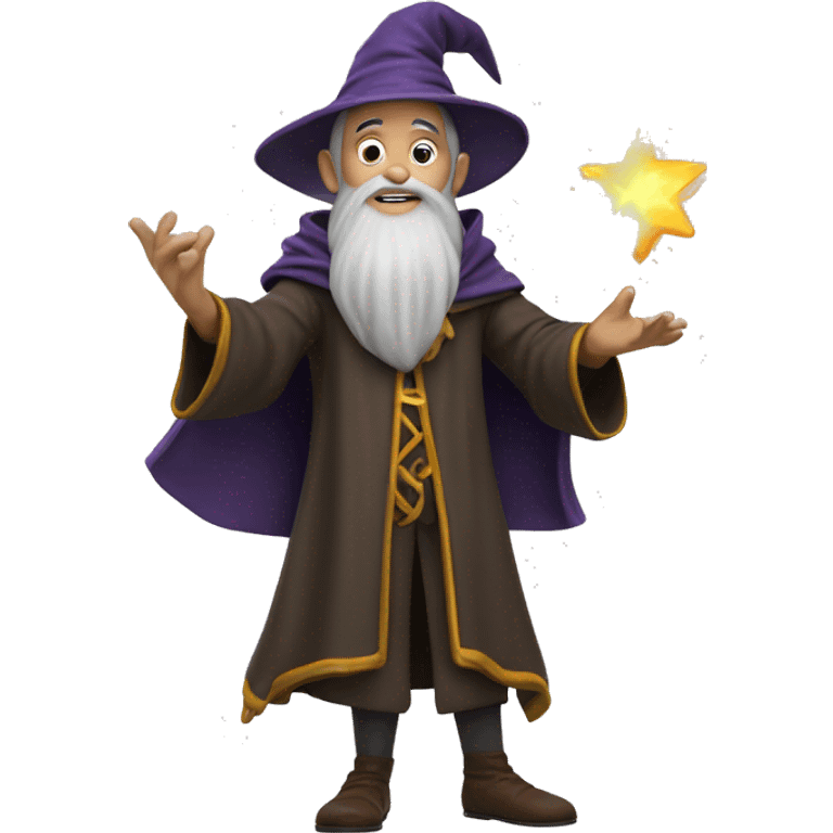 wizard casting magic emoji