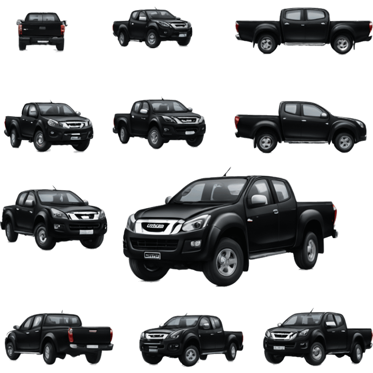 Black isuzu dmax emoji