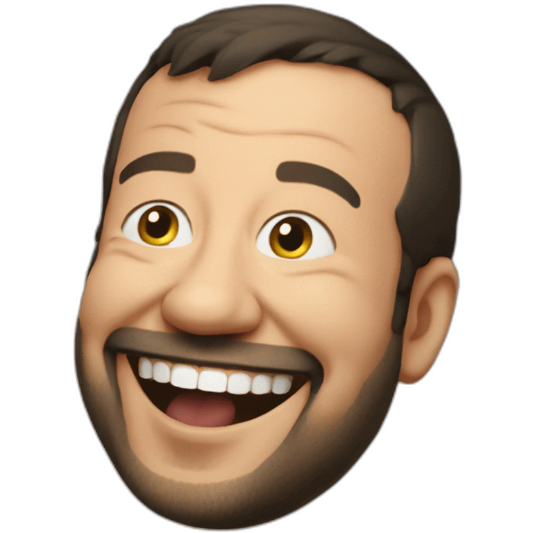 Matteo Salvini laughing emoji