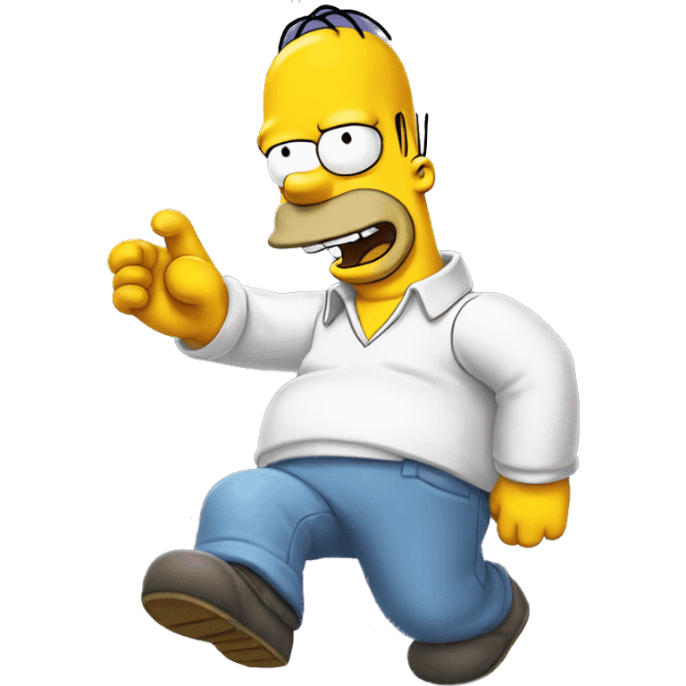 Homer Simpson happy emoji