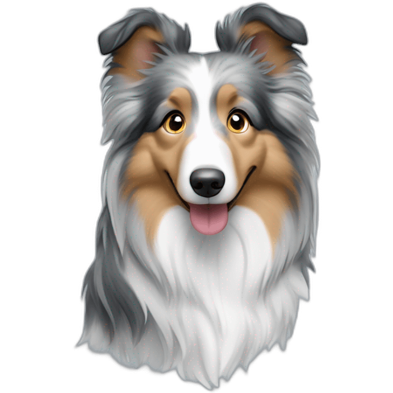 blue merle sheltie emoji