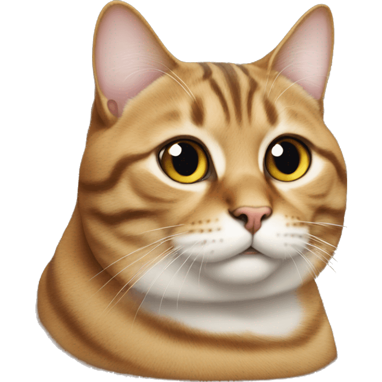 Tabby fat cat  emoji