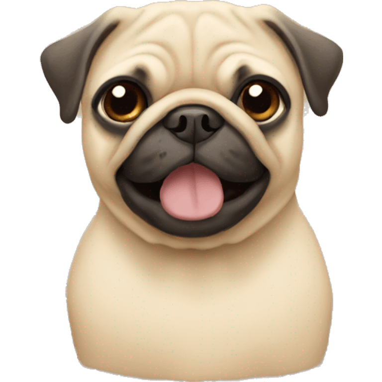 beige pug emoji