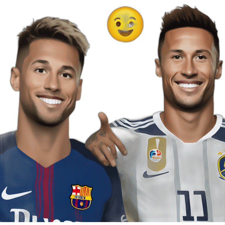 Ronaldo avec neymar.jr avec Olivier Girou avec messi emoji