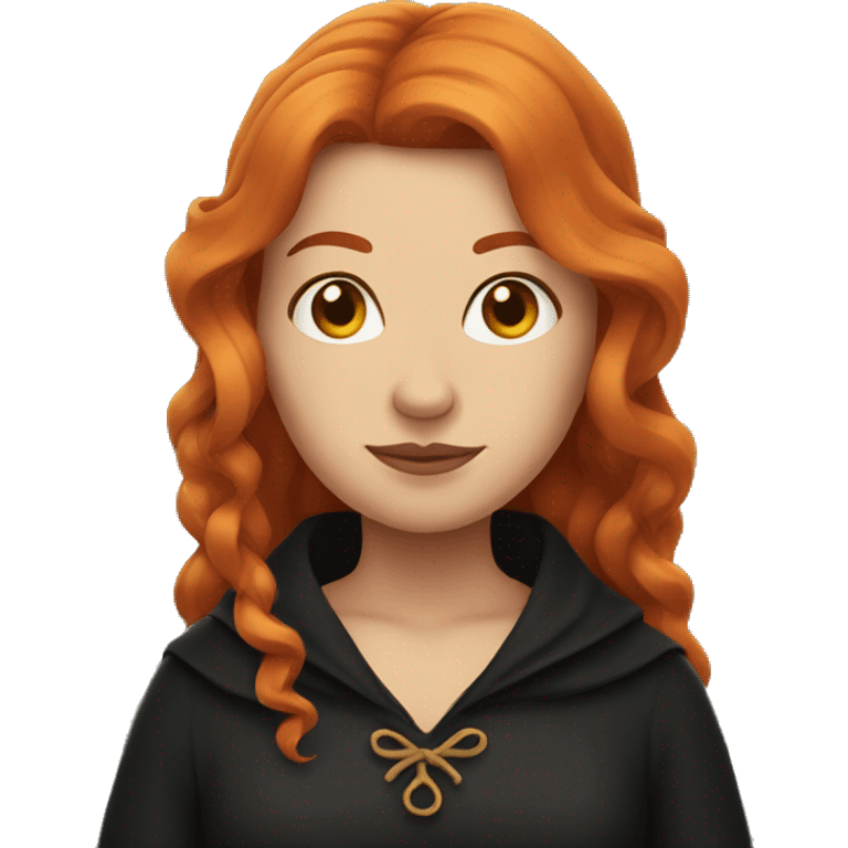 A witch with ginger hair  emoji