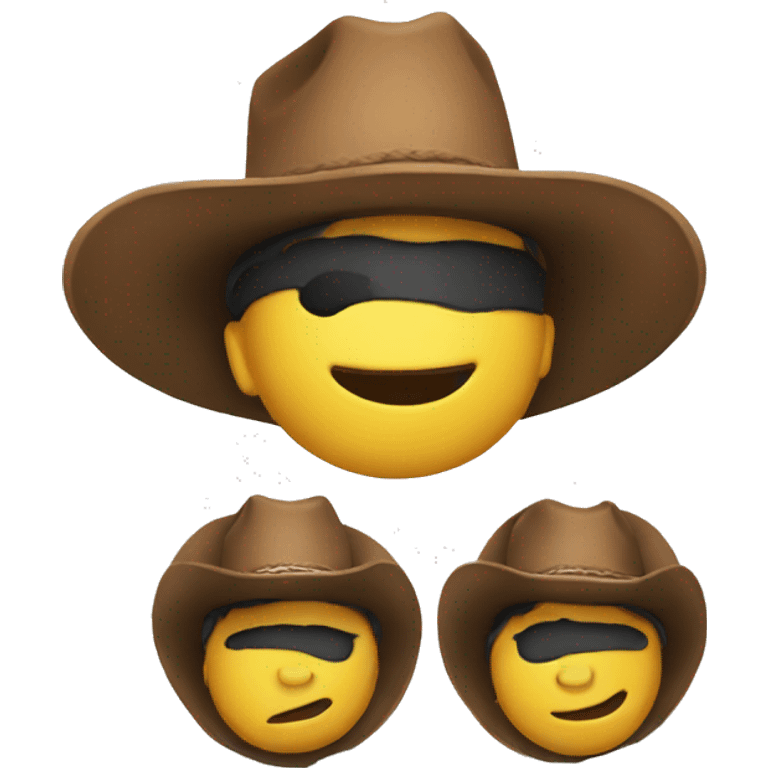 smiley with cowboy hat emoji