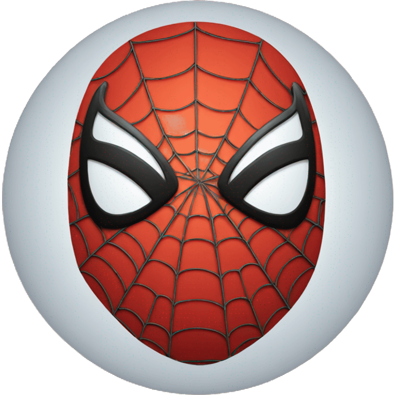 spiderman face under the mask in circular emoji