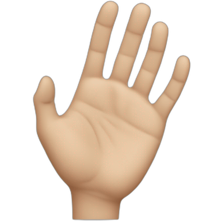 Perfectly normal hand emoji