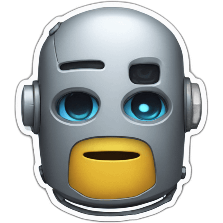 robot face sticker emoji