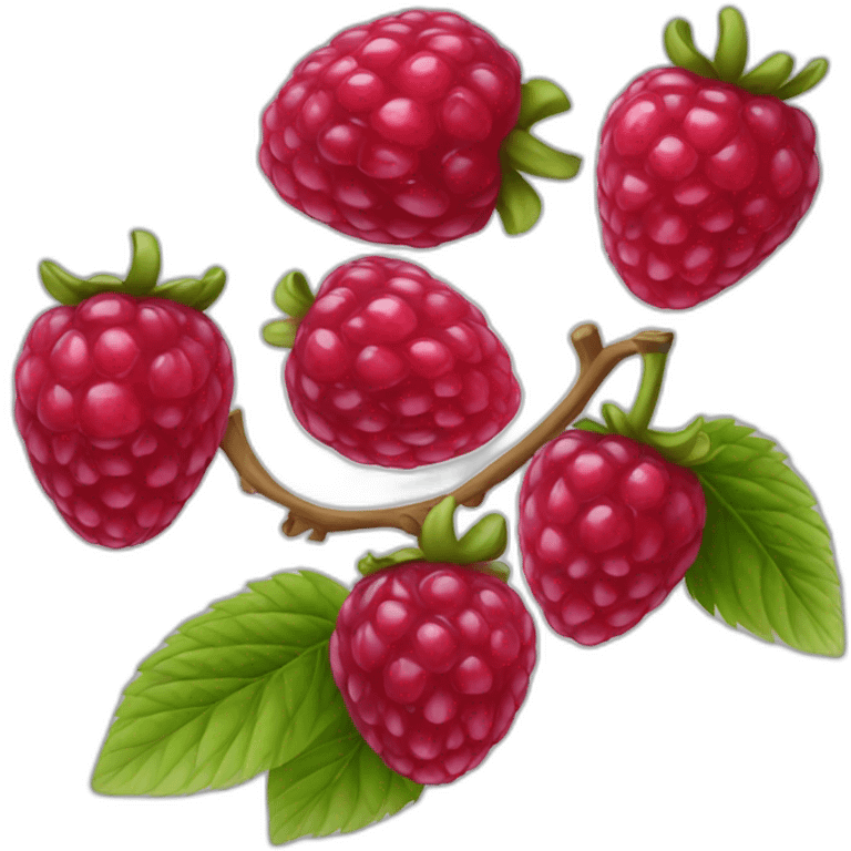 Une framboise emoji