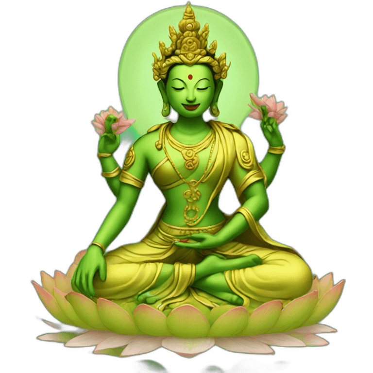 Green Tara emoji