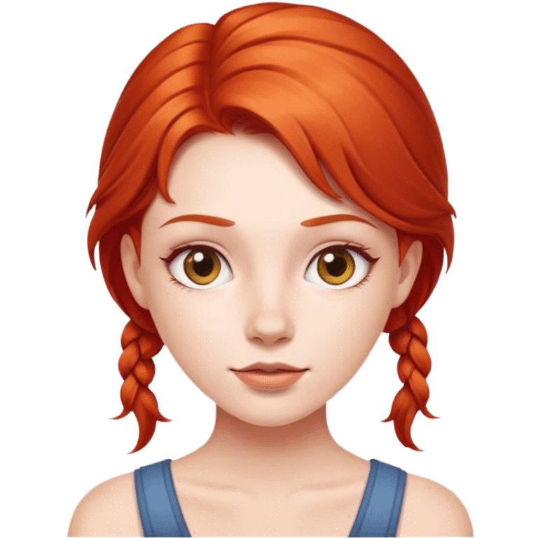 red head girl  emoji