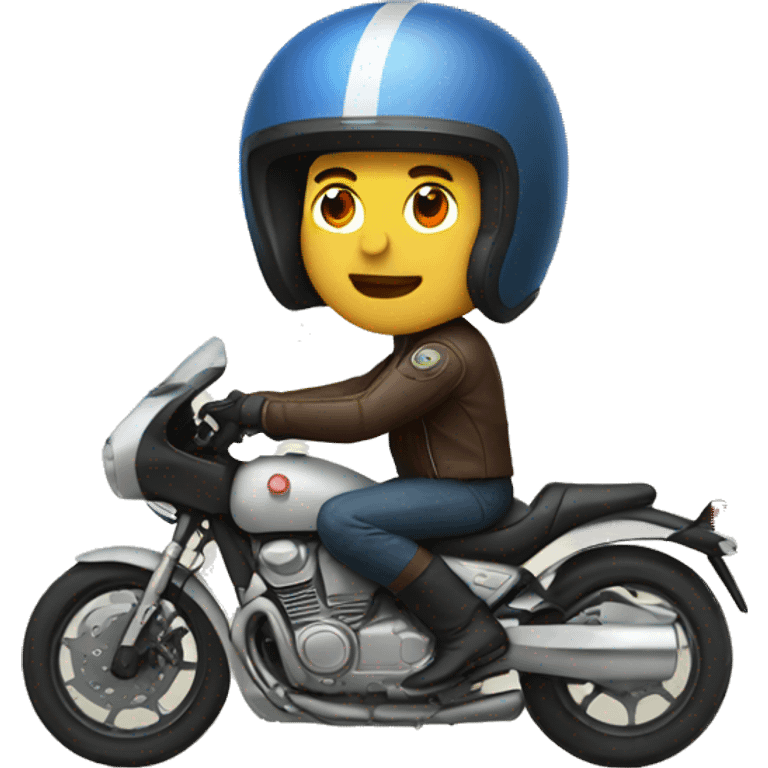 motorcyclist With helmet emoji