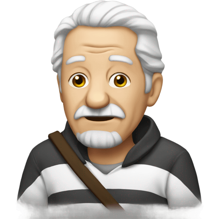 old man as prisoner emoji