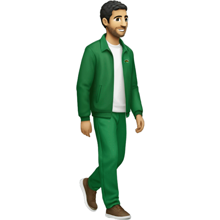 algerian Guy with Lacoste walking emoji