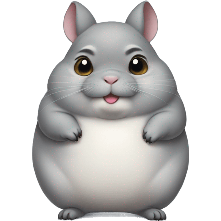 Very very very fat chinchilla  emoji