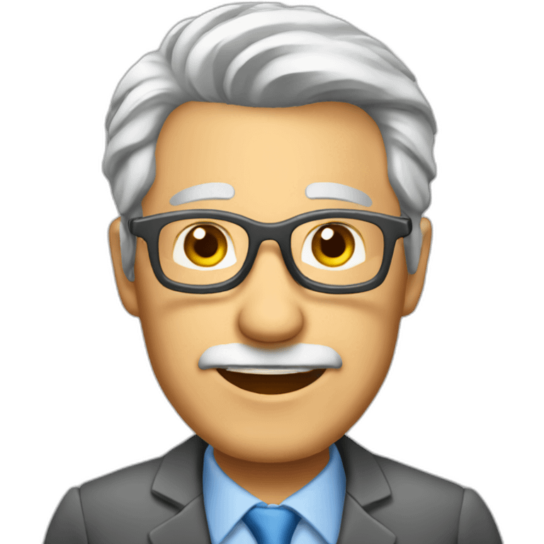 Grey haired alcoholic real estate agent emoji