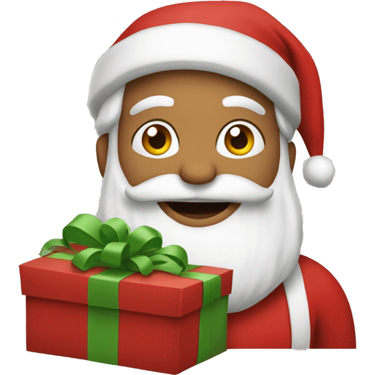 santa shopping emoji