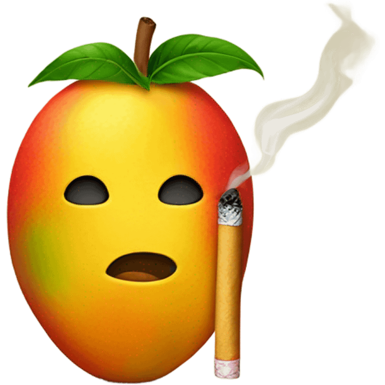 Mango smoking a cigarette emoji