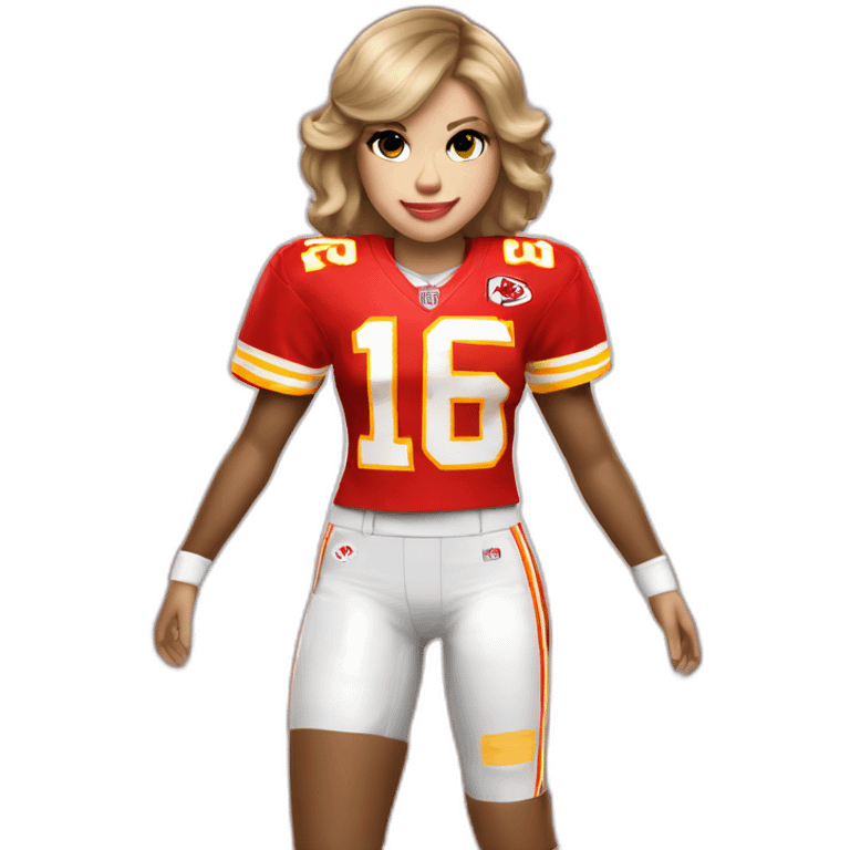 taylor-swift-in-nfl-chiefs-jersey emoji