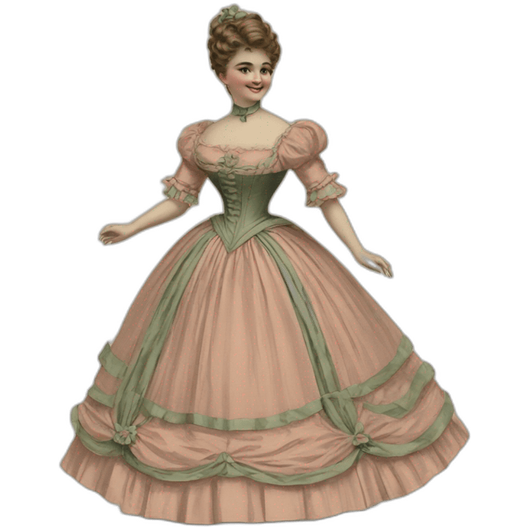 Lady Twirl Dress Victorian 1900 emoji