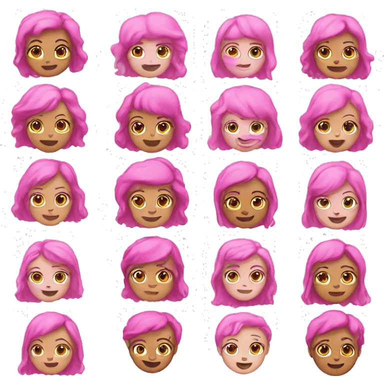 pink emojis emoji