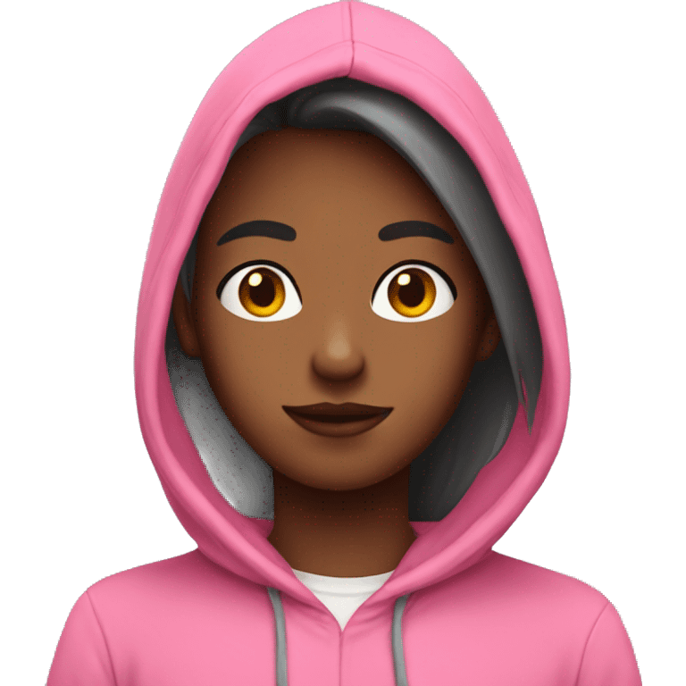 Femboy with pink hoodie emoji