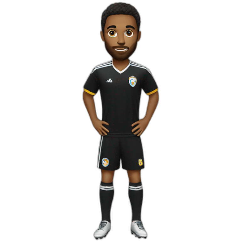 Bola escrita black Soccer Oficial  emoji