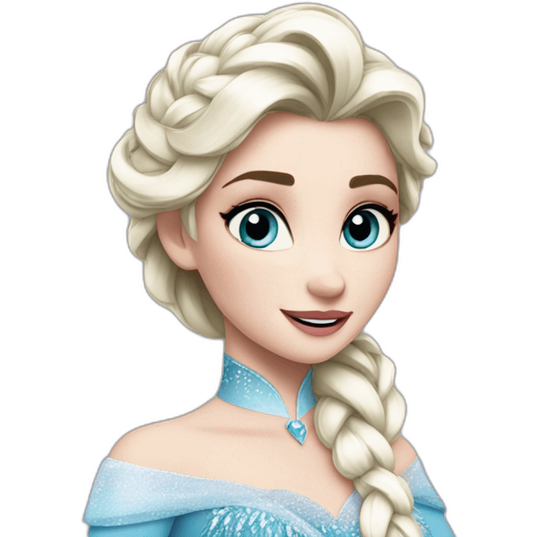 Elsa frozen emoji