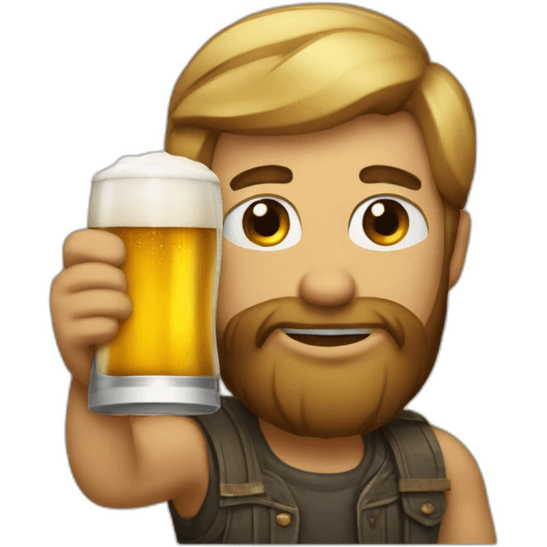 drinking-beer emoji