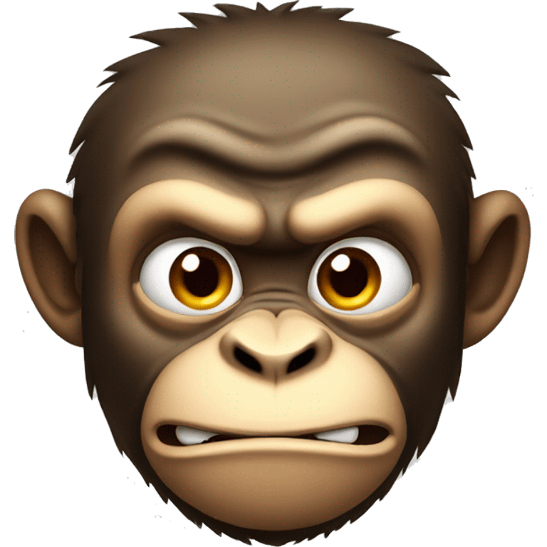 Angry monkey emoji