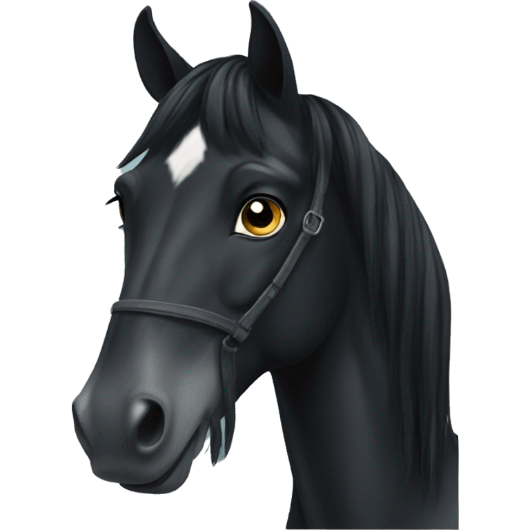 Black horse emoji