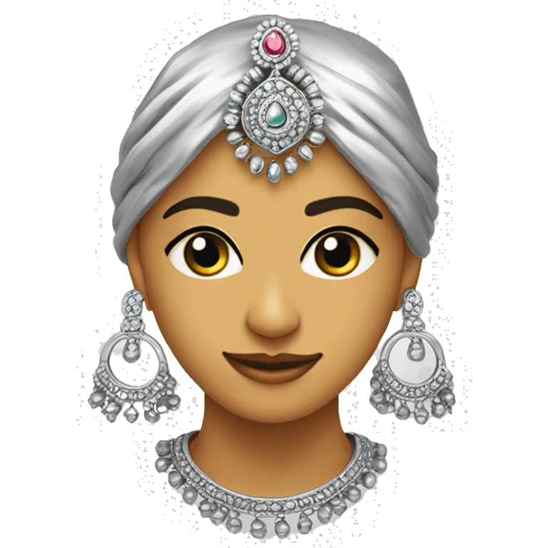 Silver Jhumka emoji