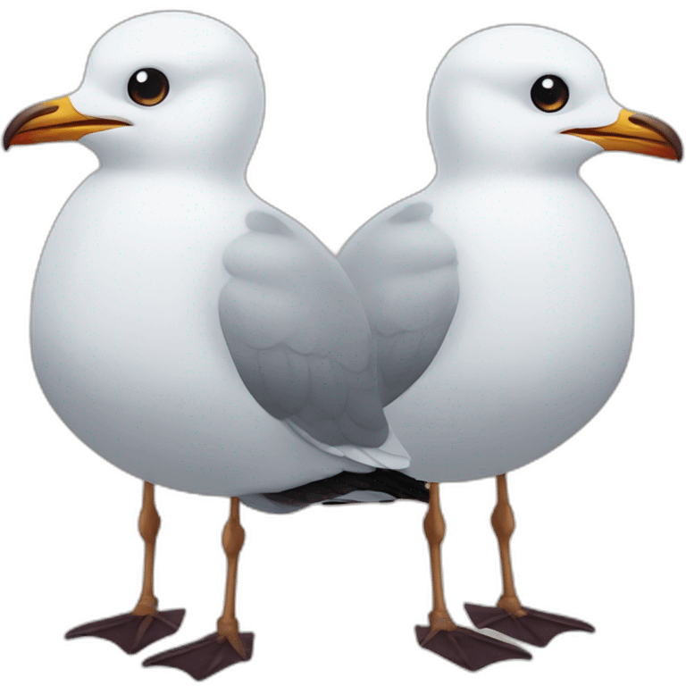 Two seagulls emoji