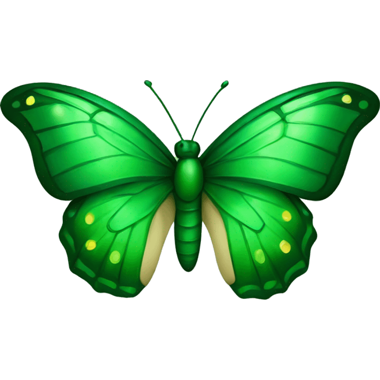 Emerald green butterfly iphone emoji emoji