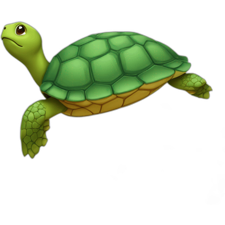 Tortue sur un nuage emoji