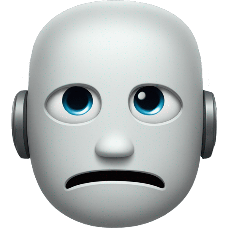 sad robot face emoji