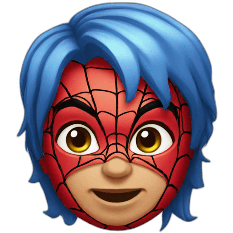 head baby Spiderman emoji