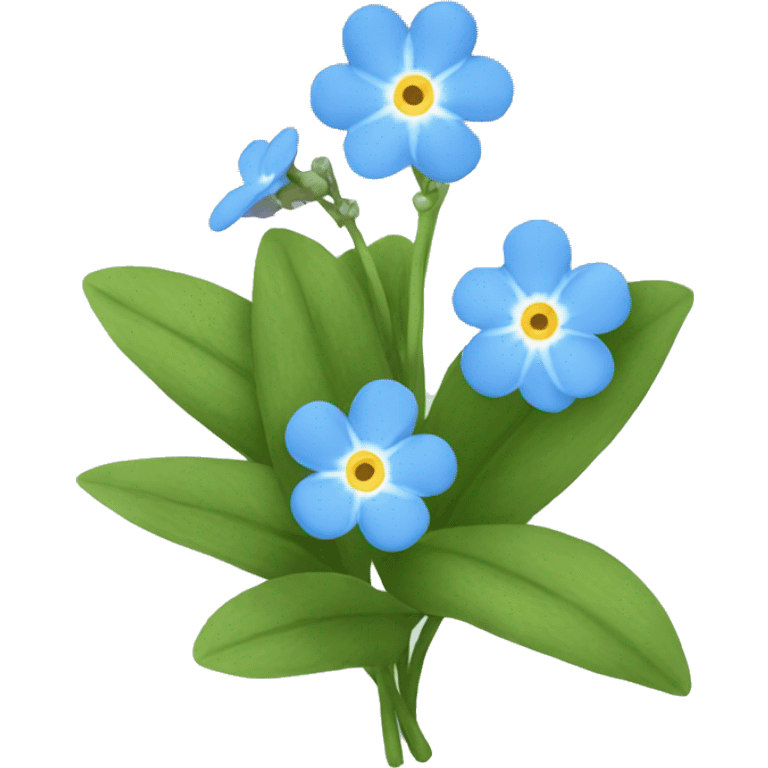 forget-me-nots emoji