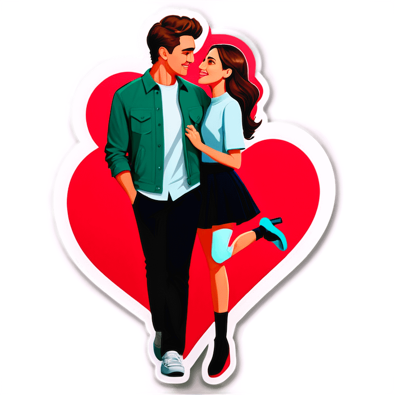 Hyper Realistic Couple in love  emoji