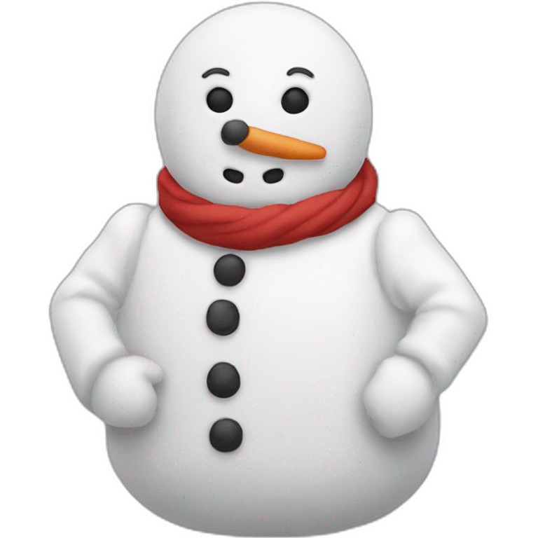 Bonhomme de neige emoji