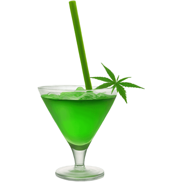 liquid marijuana cocktail emoji