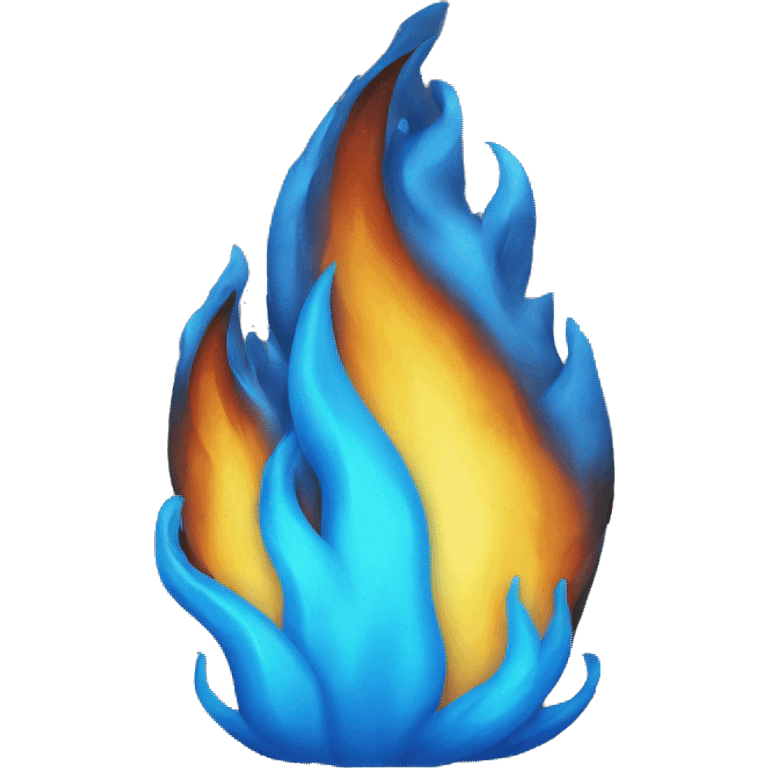 Blue fire emoji