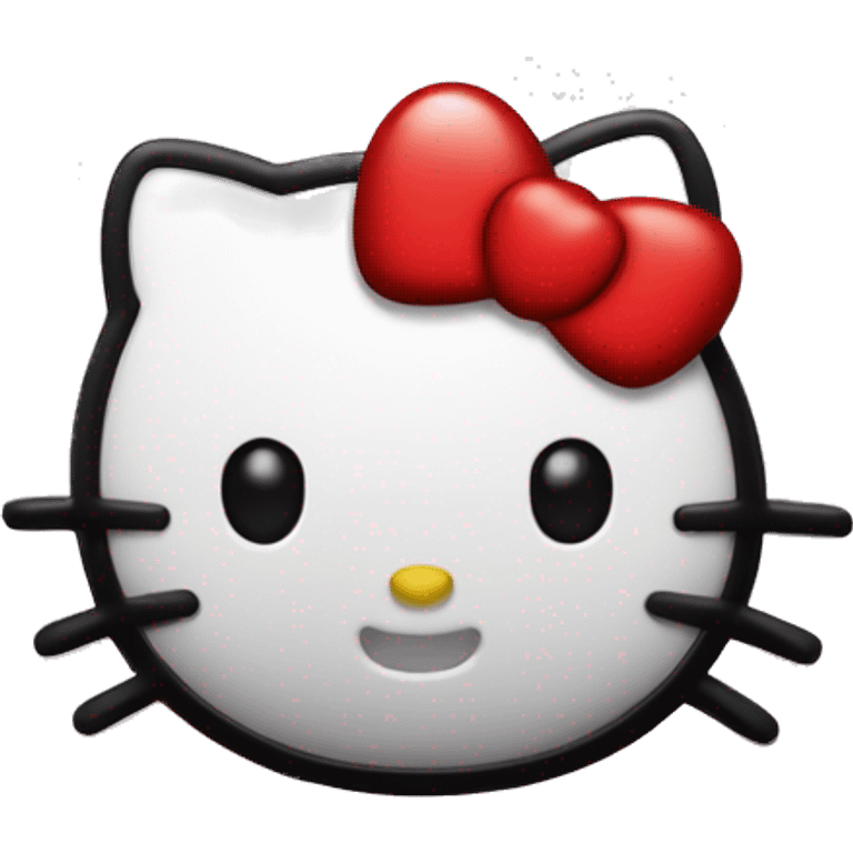 hello kitty sobre una nube con corazones  emoji