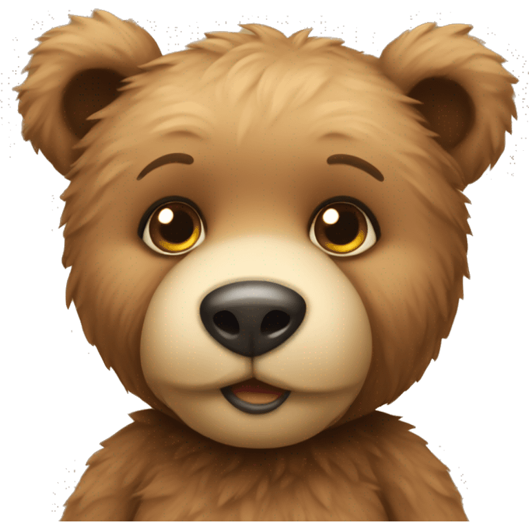 Loving Teddy bear emoji