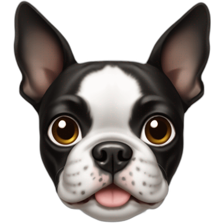 Boston Terrier dog emoji