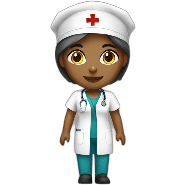 white female nurse emoji