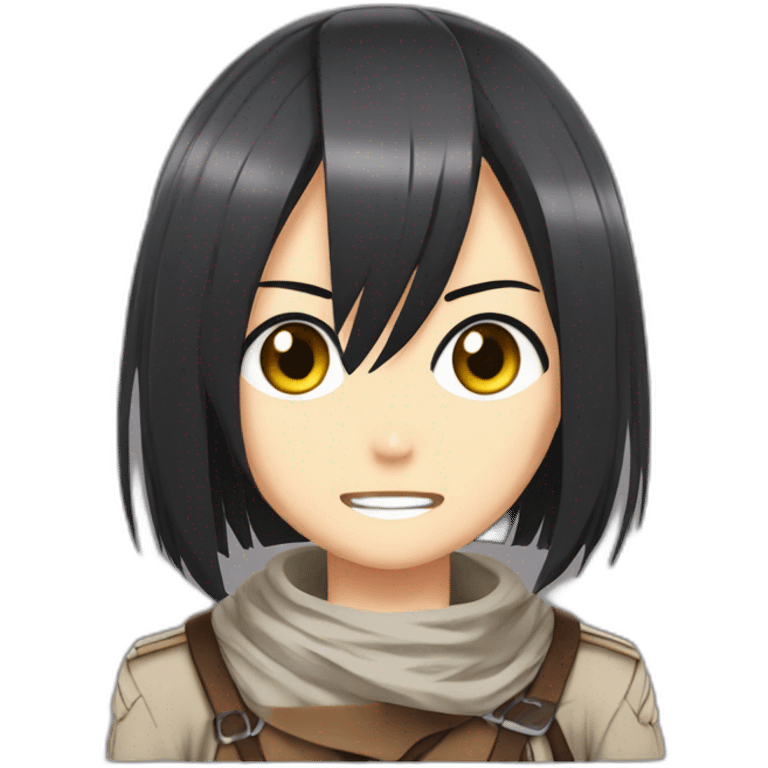 Mikasa from attack on titan emoji