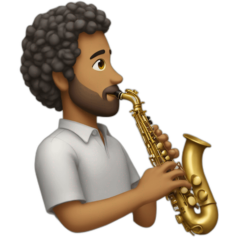 Saxophone love emoji